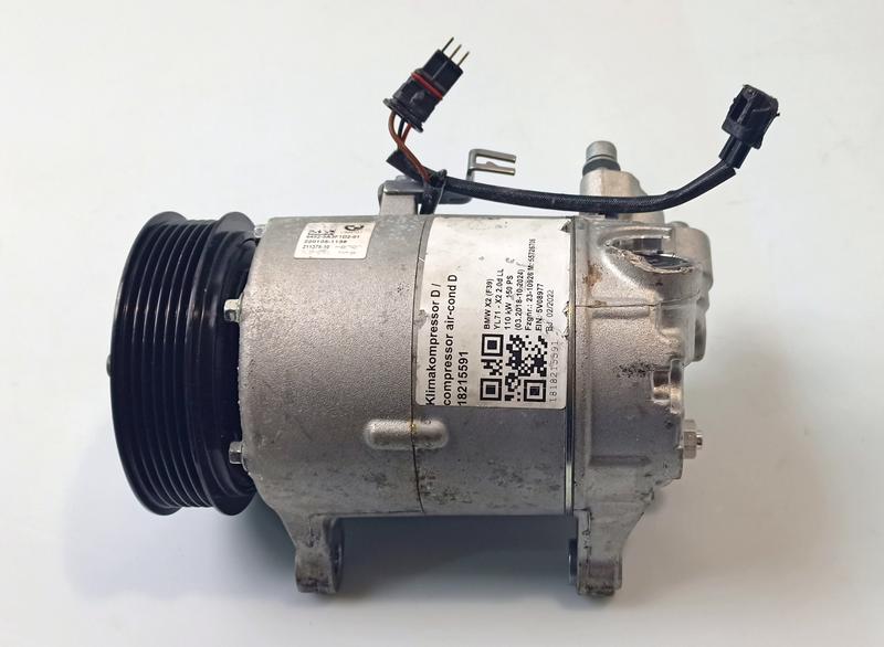 64525A3F1D2 Compresor A/C BMW 1 Series F52 Saloon, 2 Series F45 Active Tourer LCI, 2 Series F46 Gran Tourer LCI, 5 Series F10, 5 Series F10 LCI, 5 Series F11, 5 Series F11 LCI, 7 Series G11, 7 Series G11 LCI, 7 Series G12, 7 Series G12 LCI, X1 F48 LCI, X2 F39, X3 F25, X4 F26