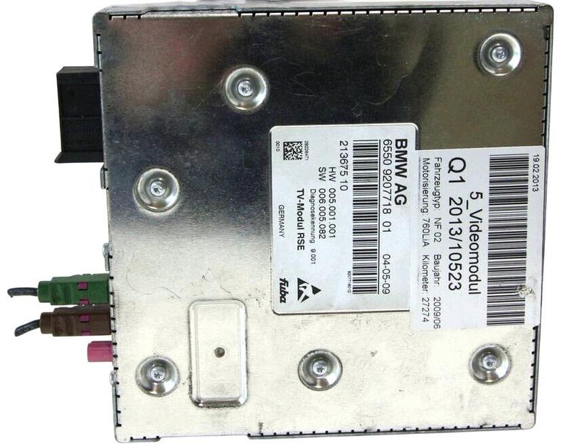 65509207718 Módulo control vídeo BMW 5 Series F07 GT, 5 Series F07 GT LCI, 5 Series F10, 5 Series F10 LCI