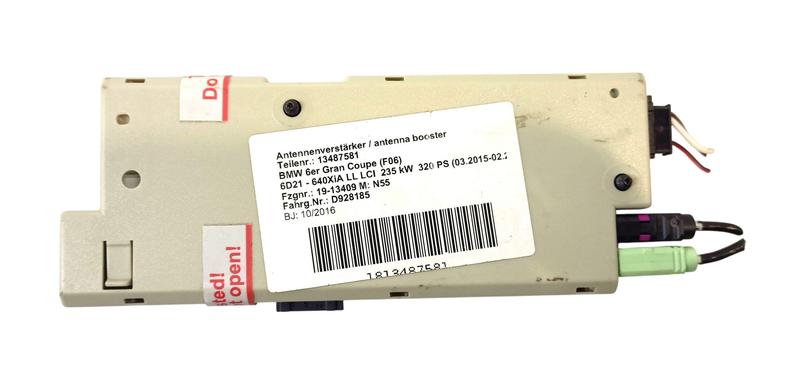 9346804 Amplificador antena BMW 5 Series F10, 5 Series F10 LCI, 5 Series F18, 6 Series F06 Gran Coupé LCI, 6 Series F13, 7 Series F01, 7 Series F01 LCI