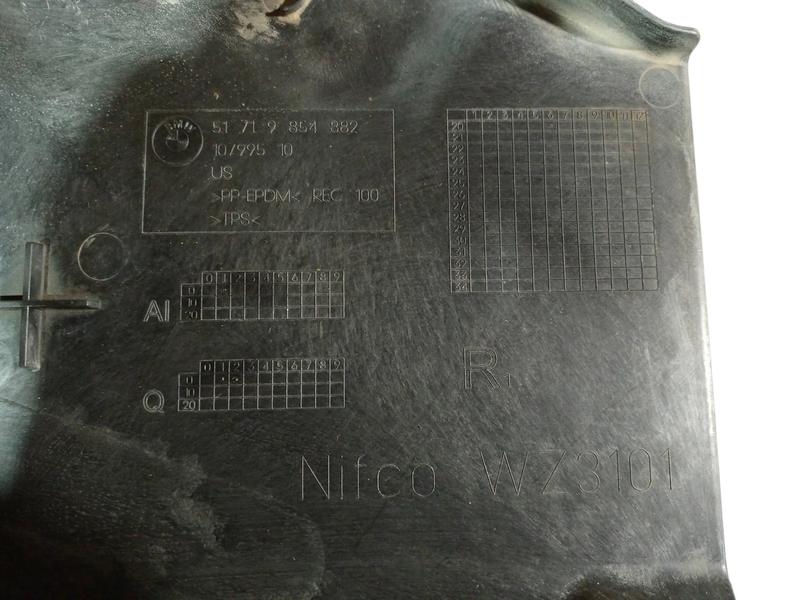 9854882 Guardabarros interior delantero BMW X3 G01 LCI, X4 G02 LCI